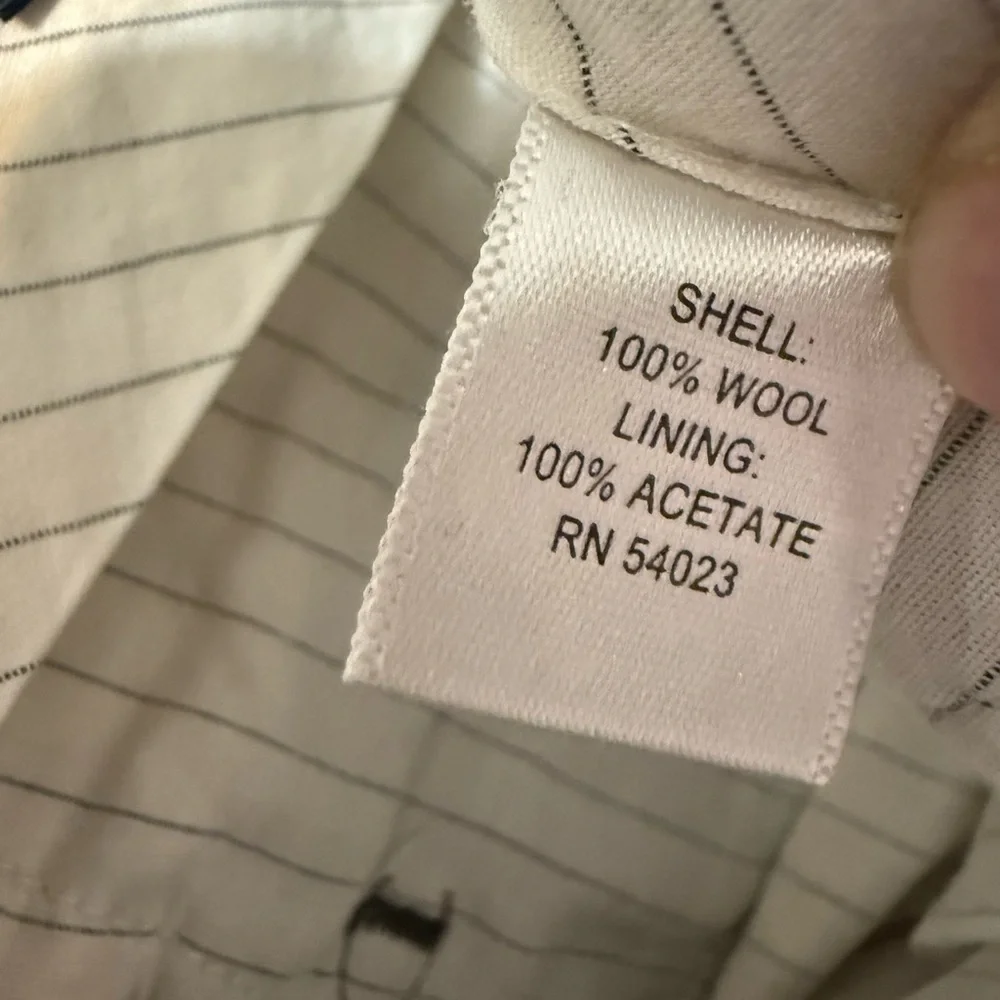Banana Republic Mens Dress Pants 34 Wool Gray